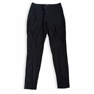Helmut Lang Black Trousers Wool Blend Pants Sz 2